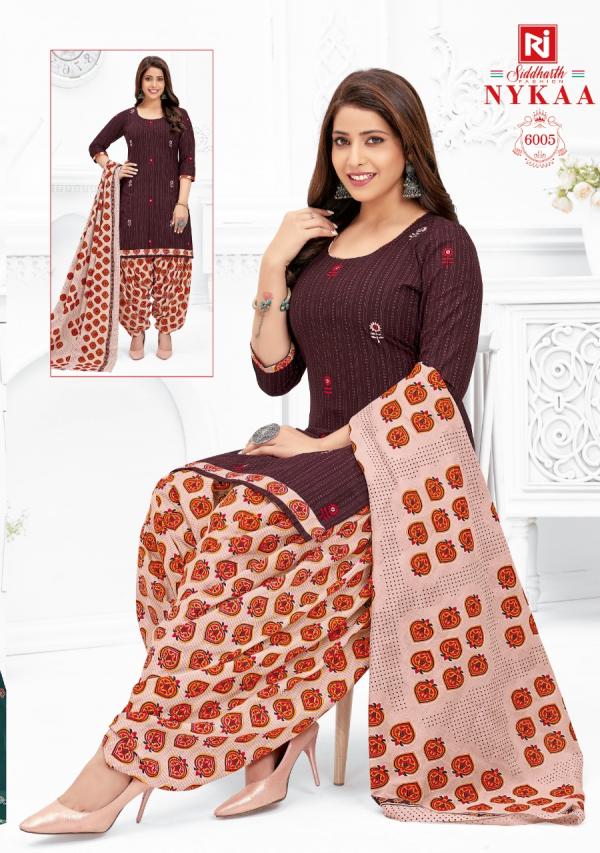 Siddharth Nykaa Vol-6 Cotton Designer Readymade Suit 